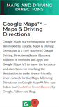 Mobile Screenshot of mapsanddrivingdirections.com
