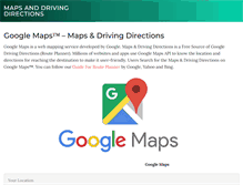 Tablet Screenshot of mapsanddrivingdirections.com